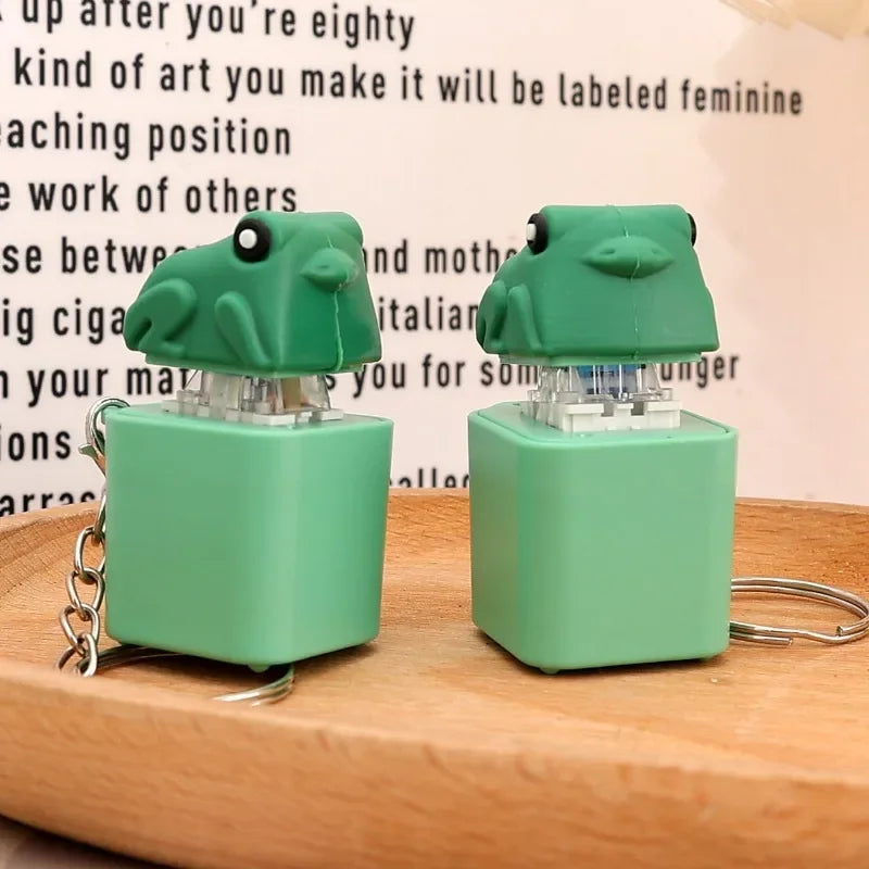 Duck / Frog Keyboard Style Fidget Keychain
