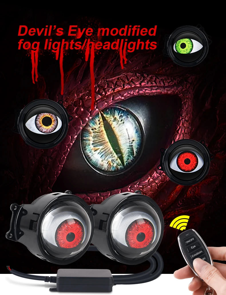 Dynamic LED Devil Eye Headlight