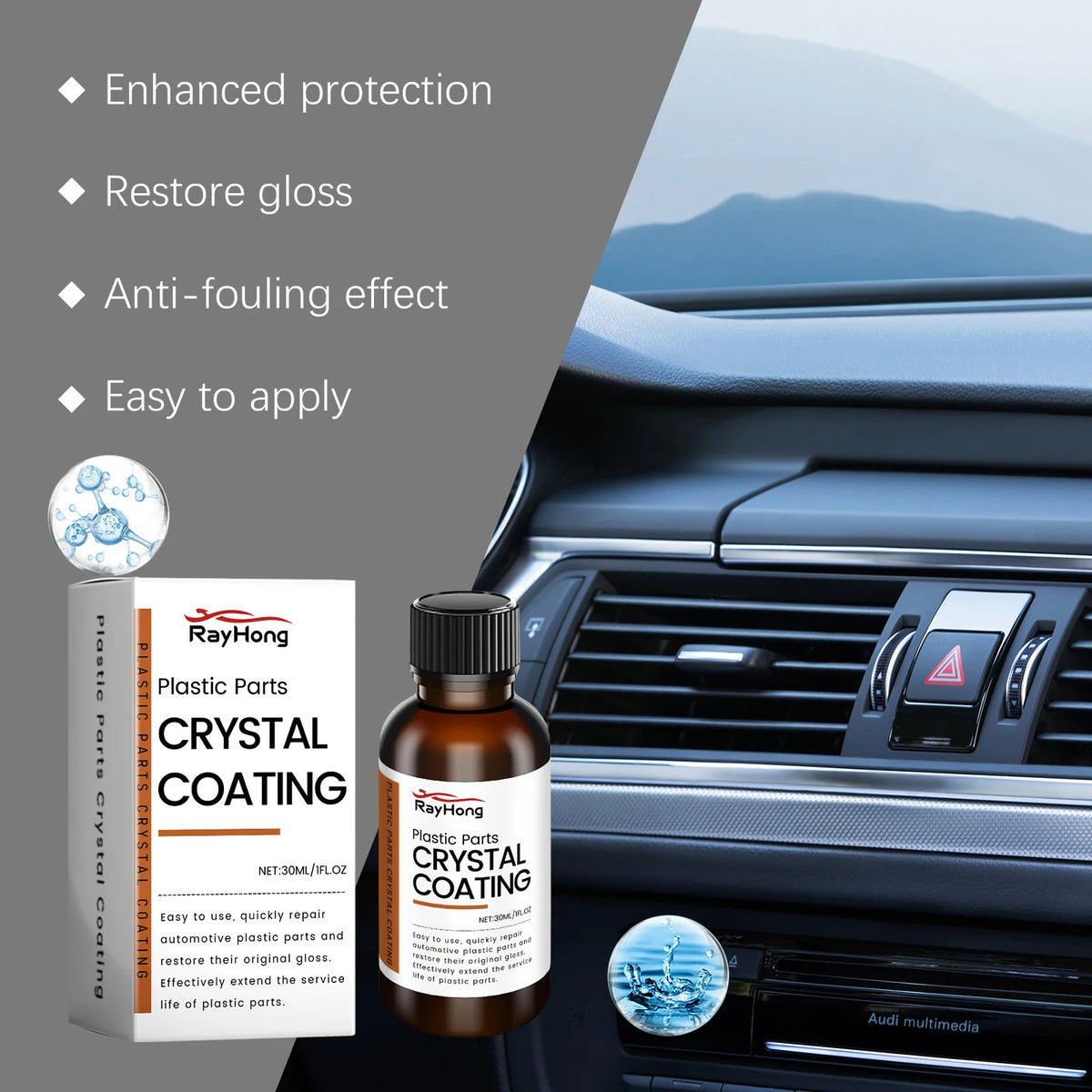 Automotive Plastic Crystal Coating