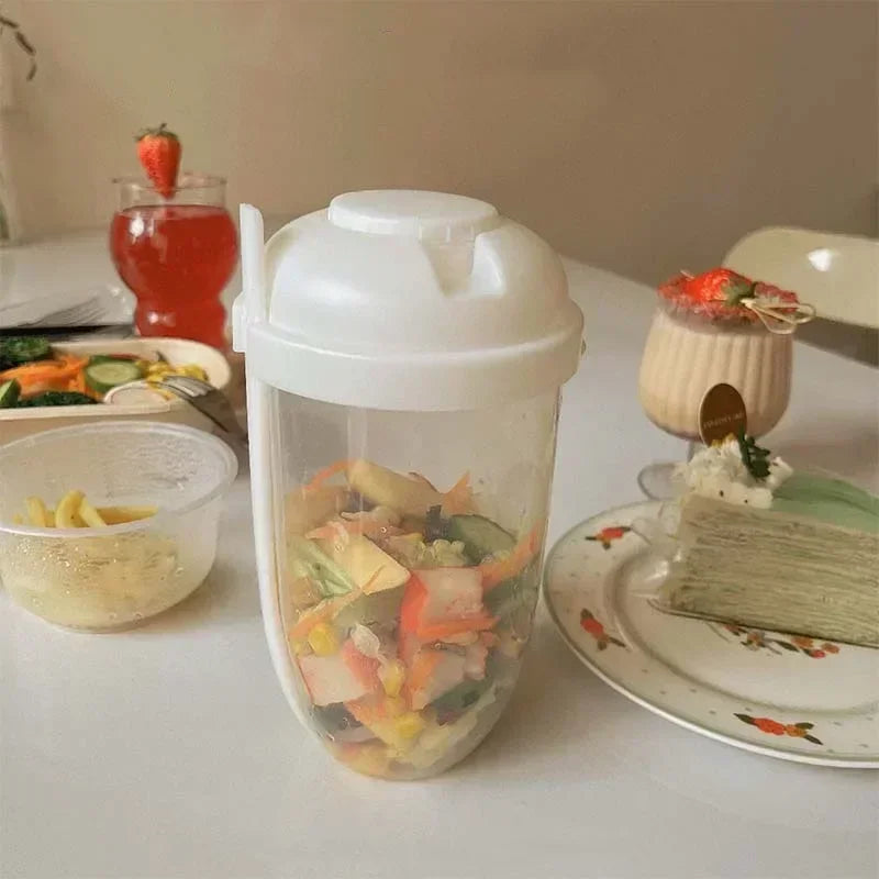 Portable Salad Cup with Fork