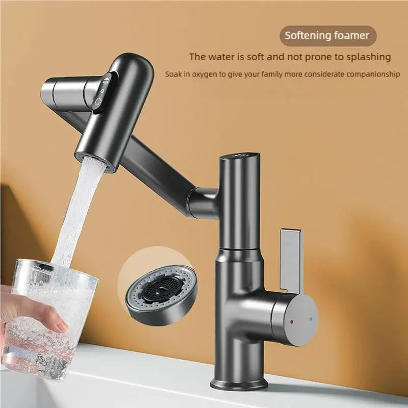 Multifunctional Pullout Wash Basin Faucet