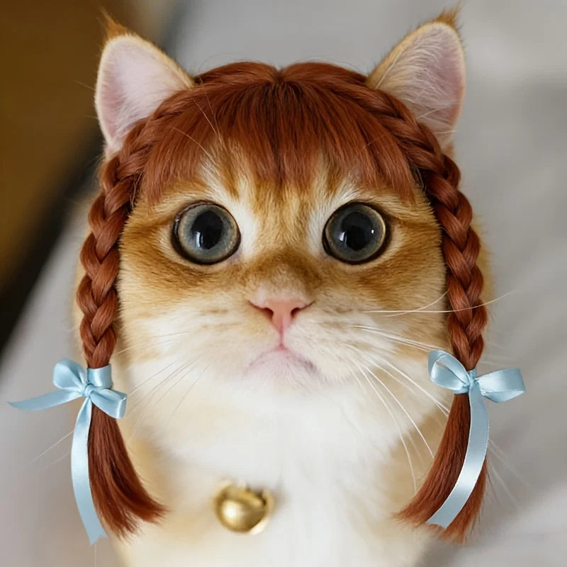 Pet Double Braid Wig