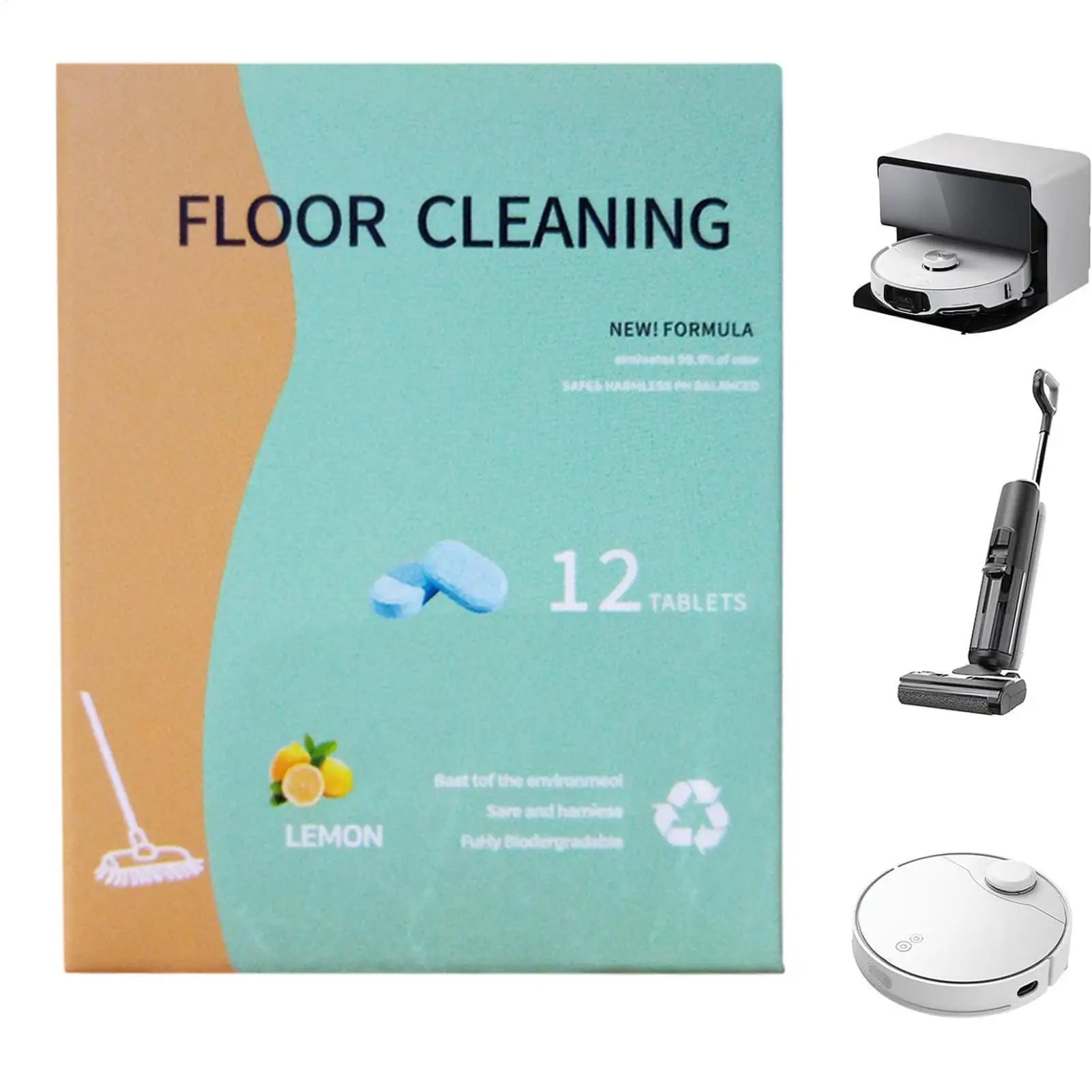 12 Pcs Advanced Floor Cleaning Tablet