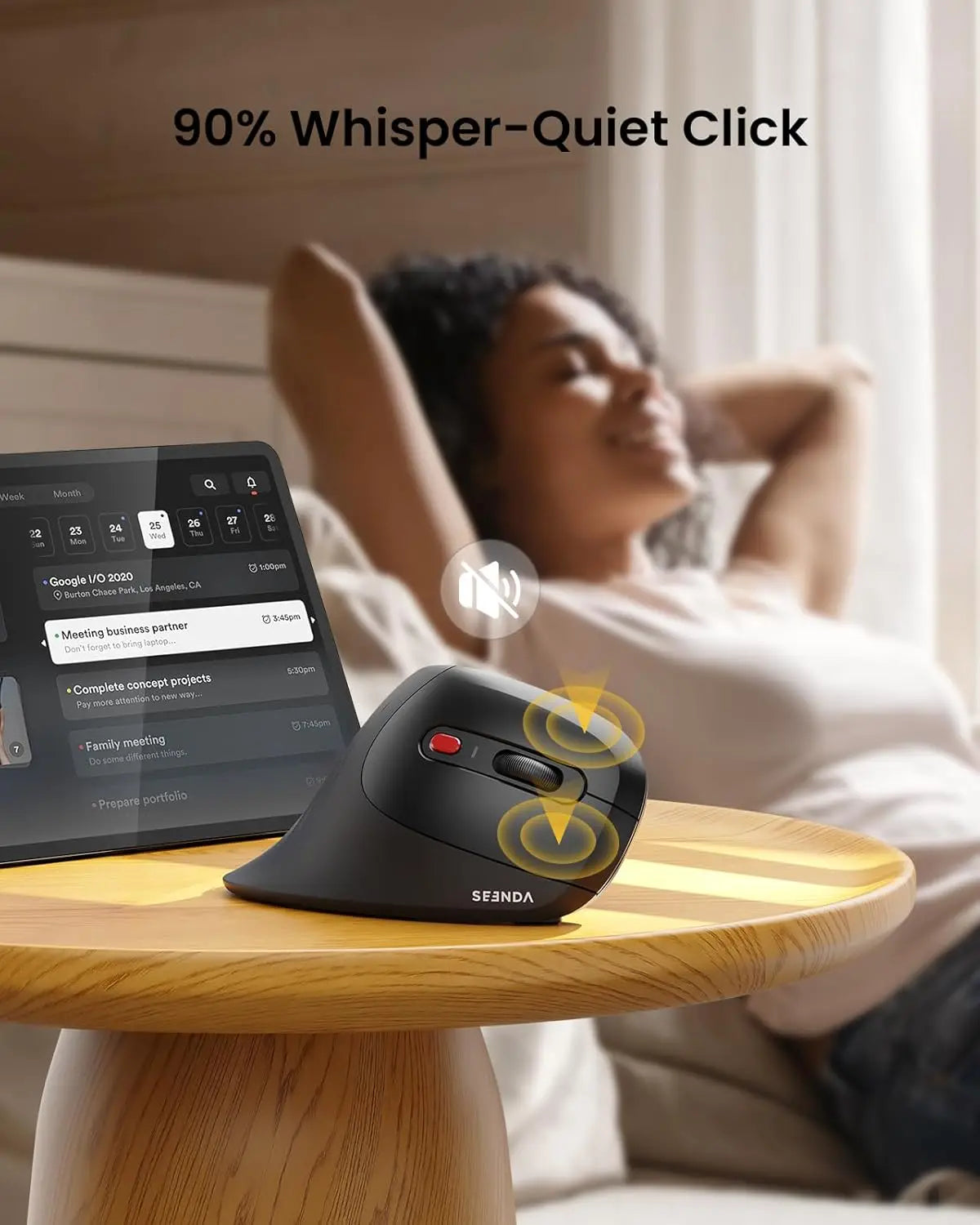 Ergonomic Wireless Vertical Mouse