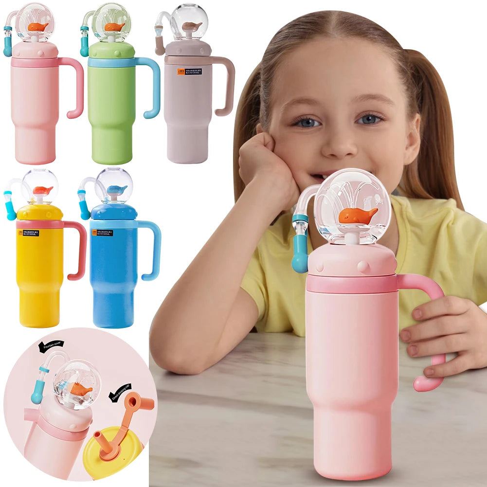 Whale Fountain Water Bottle