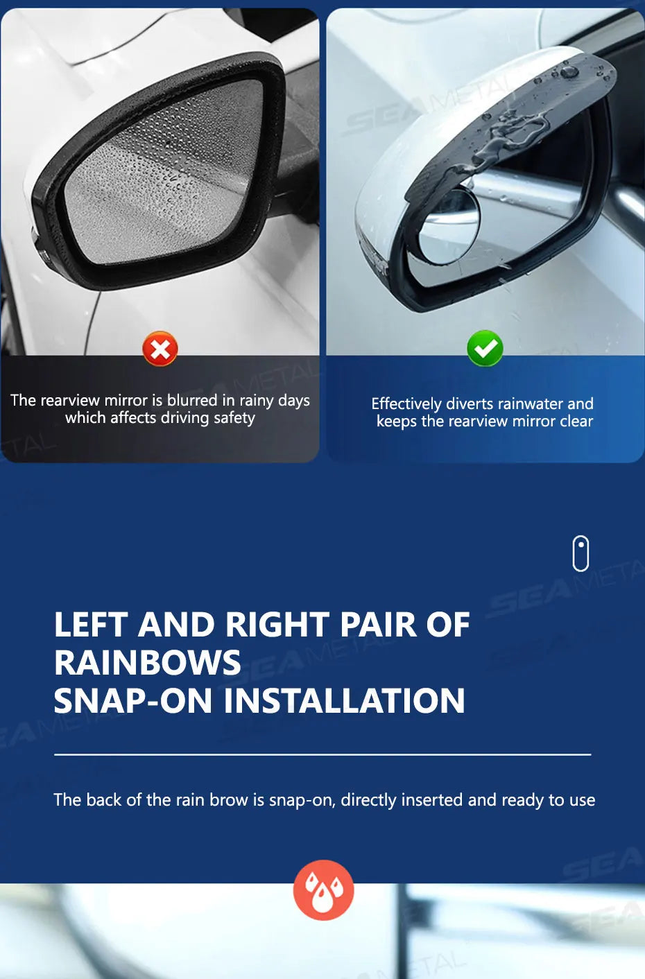 Wide View Car Mirror