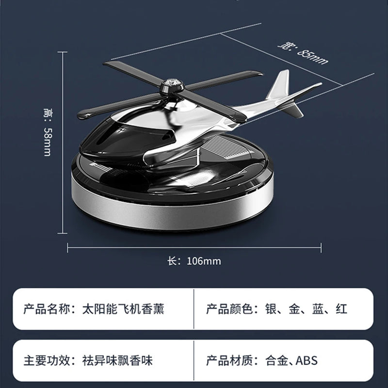 Helicopter Solar Car Air Freshener