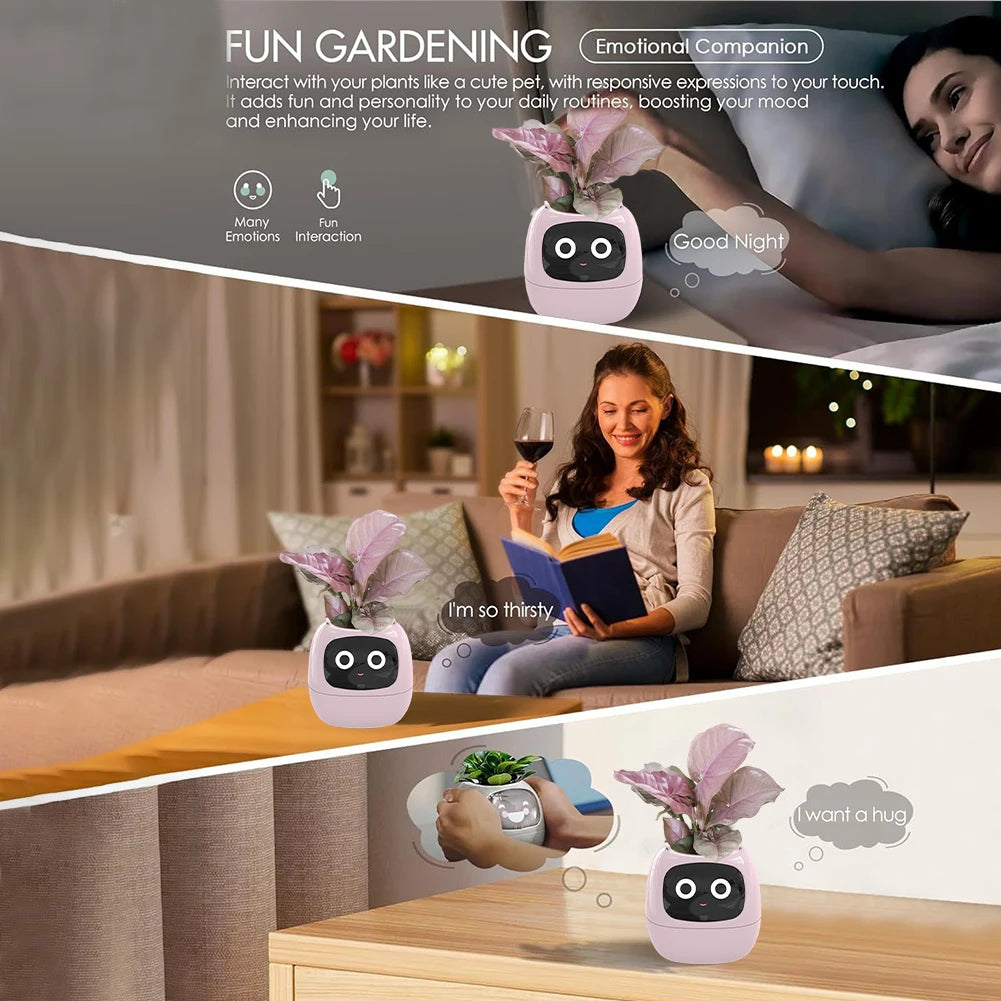 Rechargeable Smart AI Flowerpot