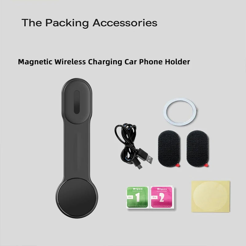 Magnetic Bendable Phone Holder with Wireless Charging