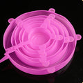 Elastic Silicone Lid Covers 6PCS