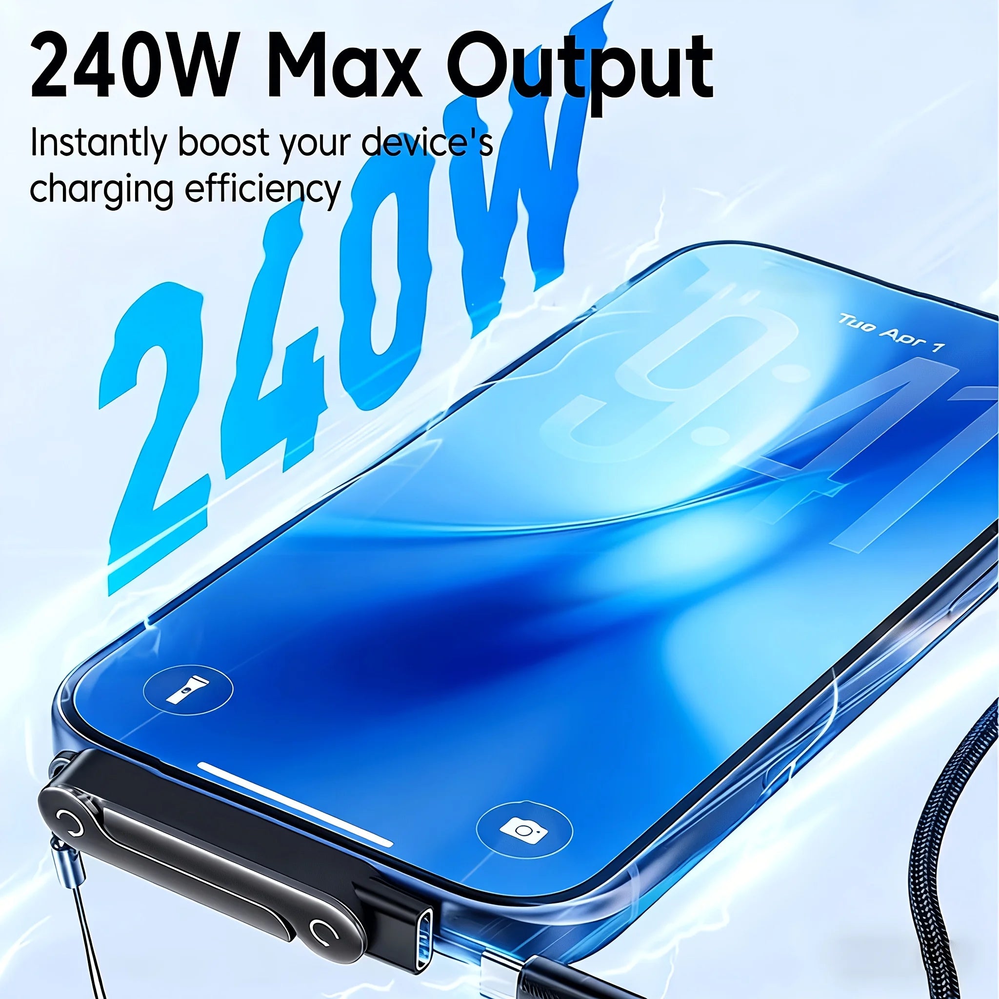 2 in 1 Type C Fast Charging Adapter with Phone Stand