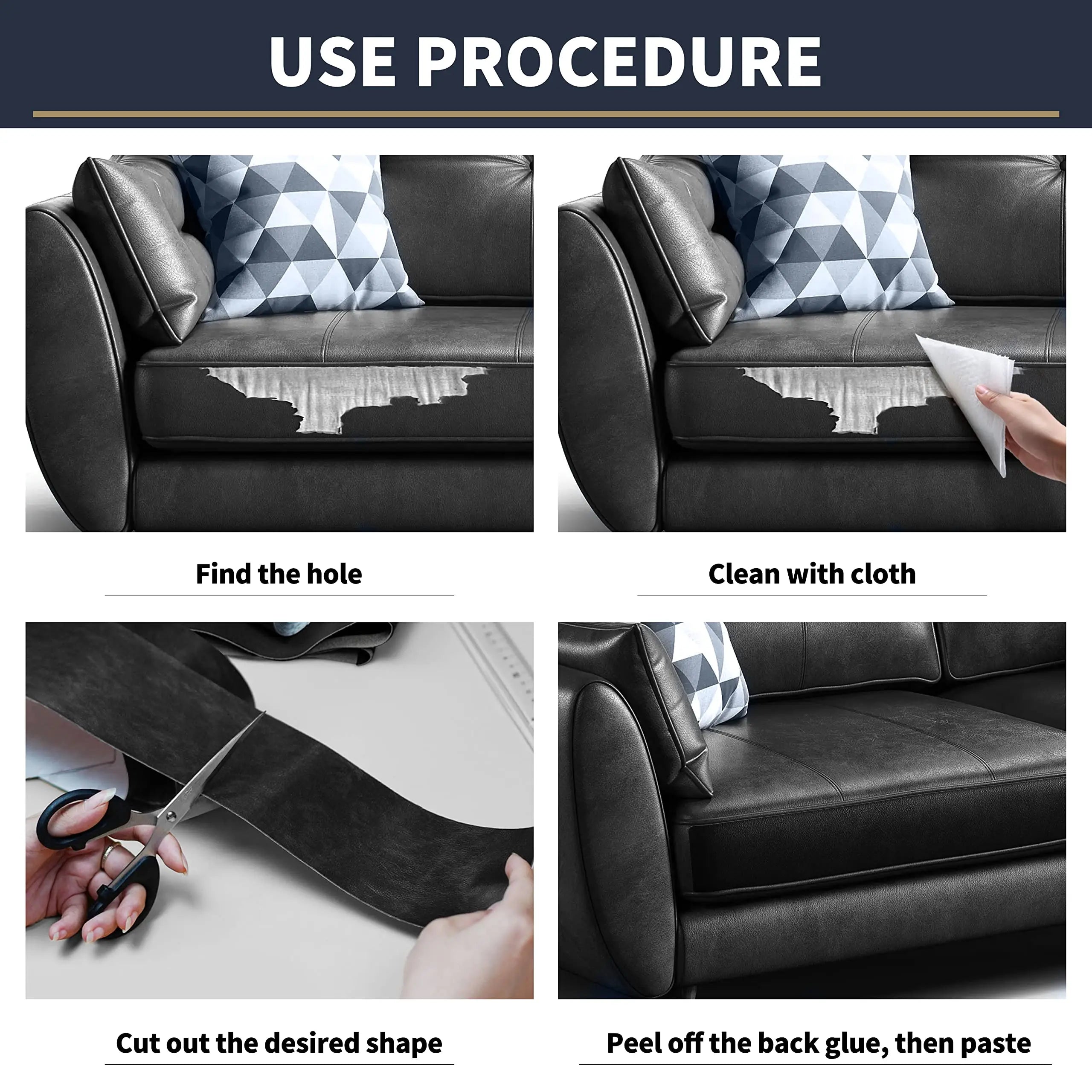 Self Adhesive Leather Repair Patch