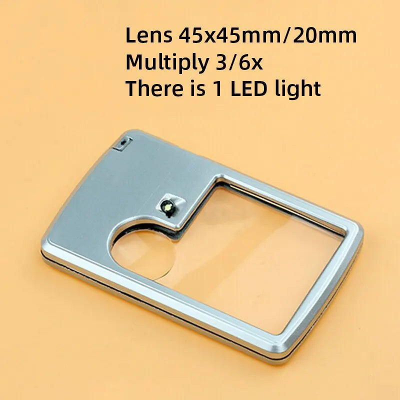 Ultra Thin Magnifying Glass with Led Light