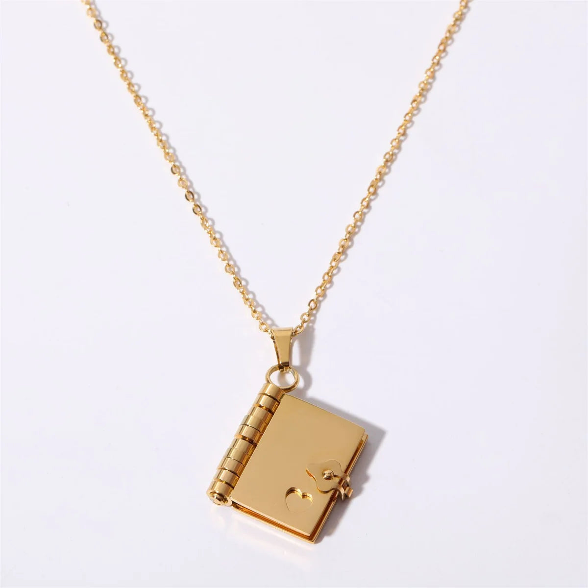 Couple Book Pendant Necklace