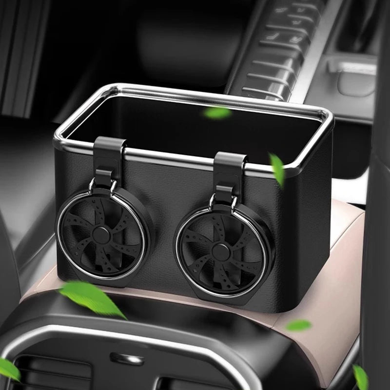 Car Armrest Storage Organizer with Cup Holder