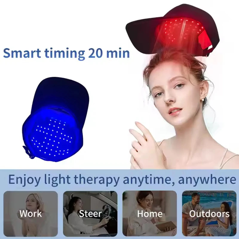 Anti Hair Loss Stress Relief LED Cap