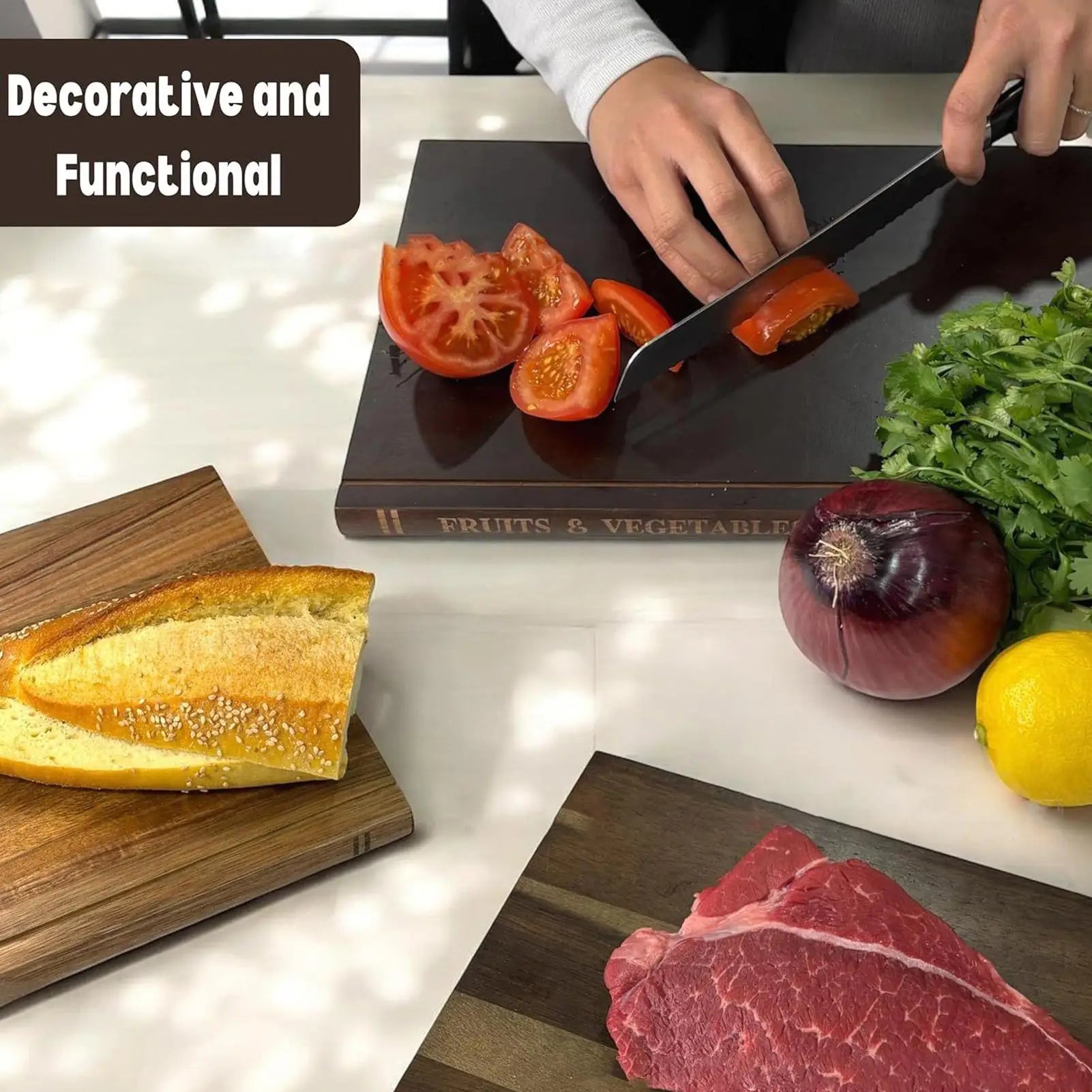 Book Style Cutting Boards for Kitchen
