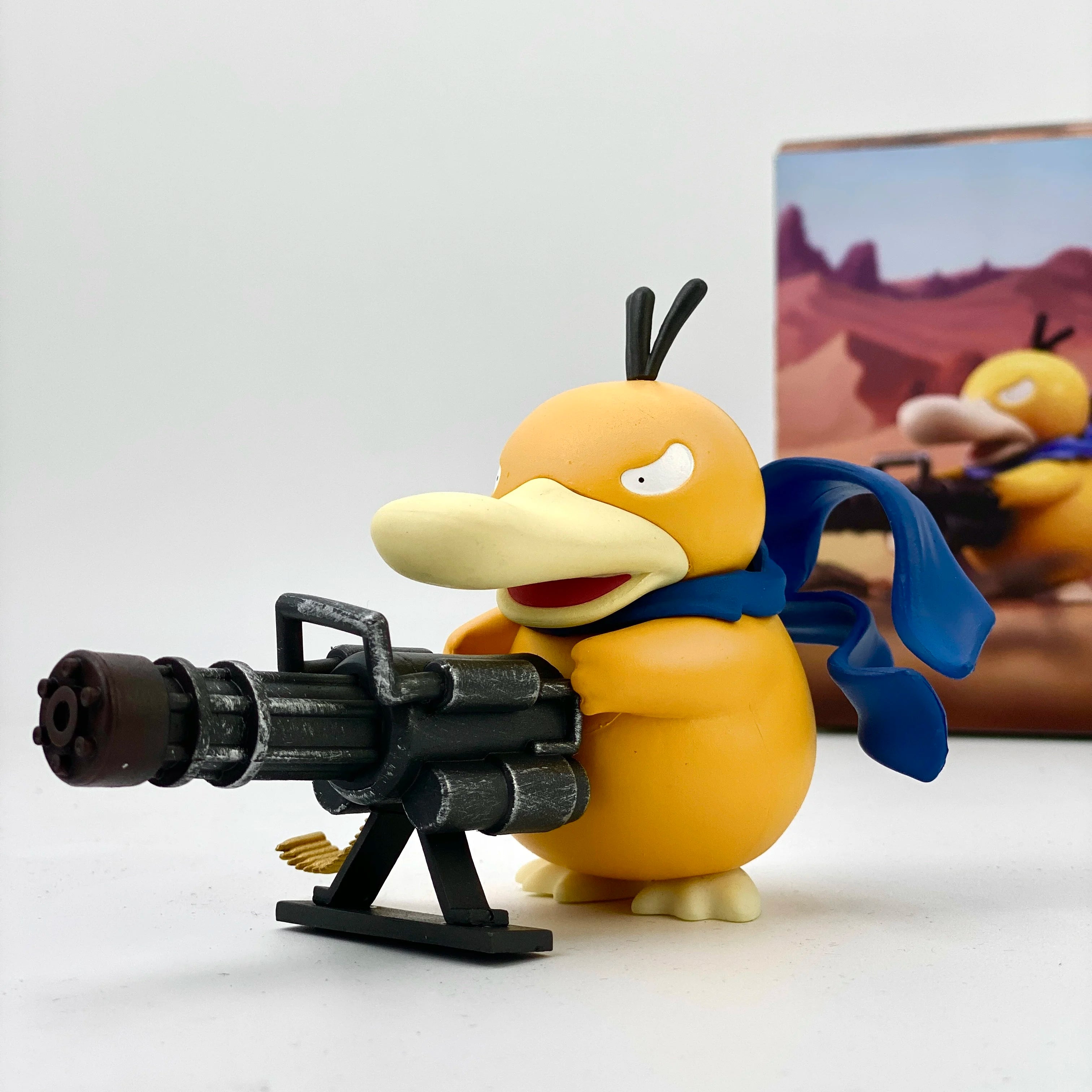 Psyduck Gatling Gun Figure Toy