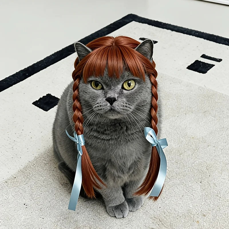 Pet Double Braid Wig