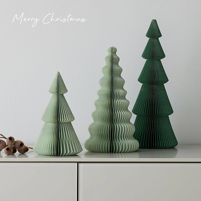Foldable Paper Honeycomb Christmas Tree