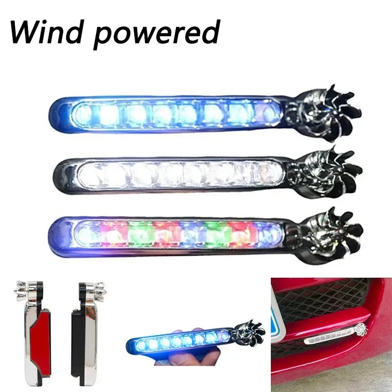 Wind Powered Car LED Light 2PCS