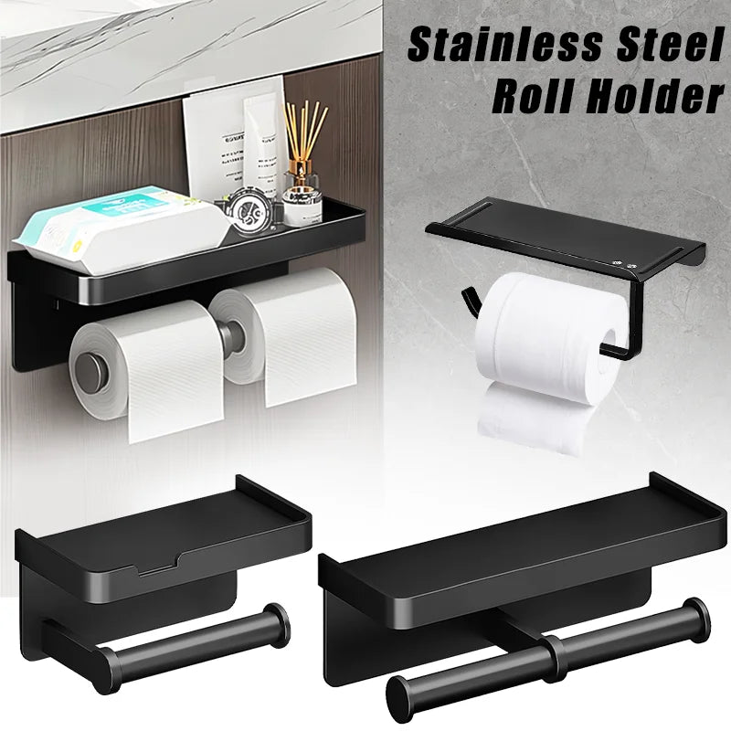 Wall-Mounted Aluminum Alloy Tissue holder