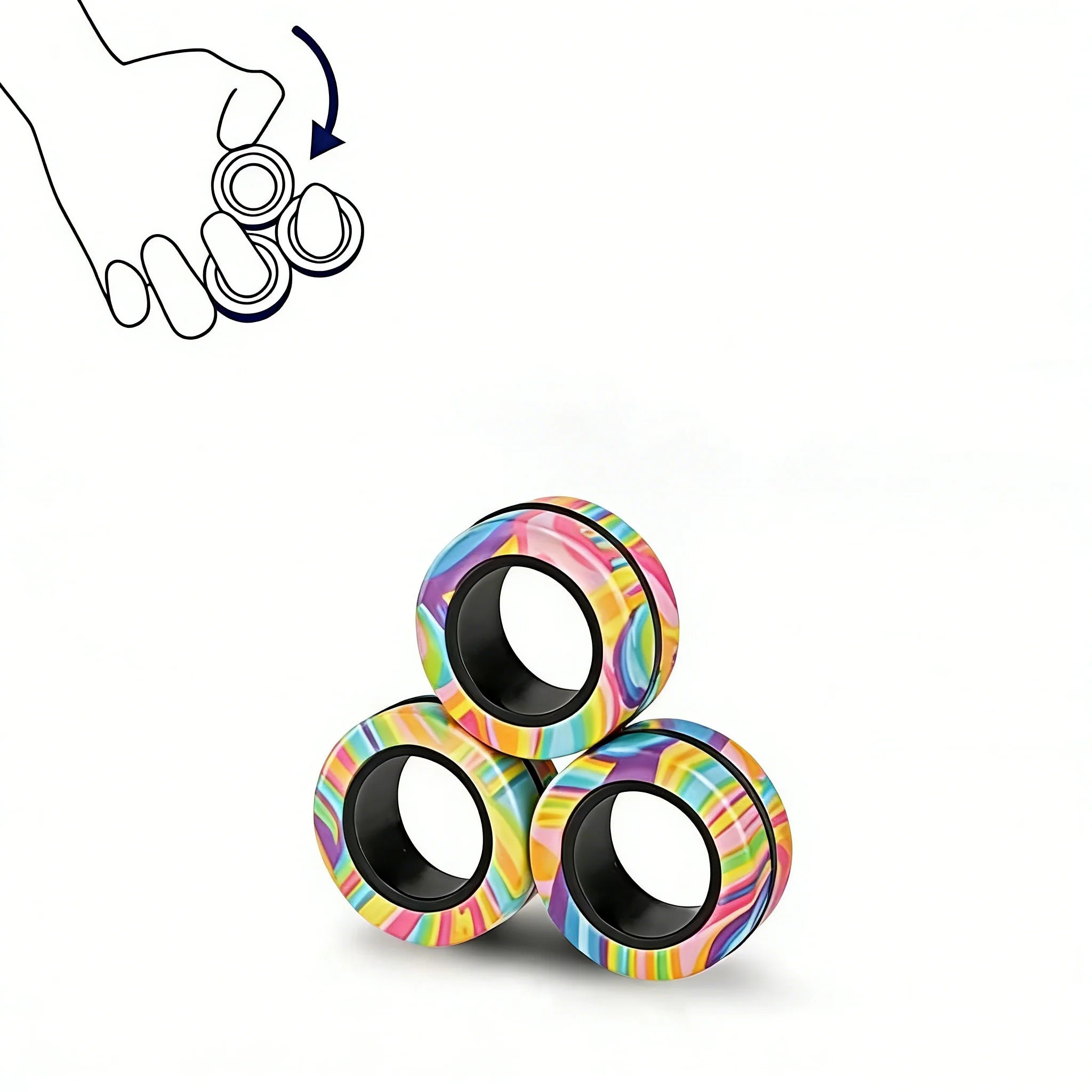 Magnetic Rings Fidget Toy