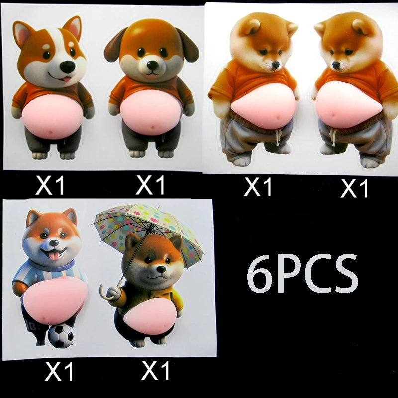 Cute Squeezeable Puppy Sticker