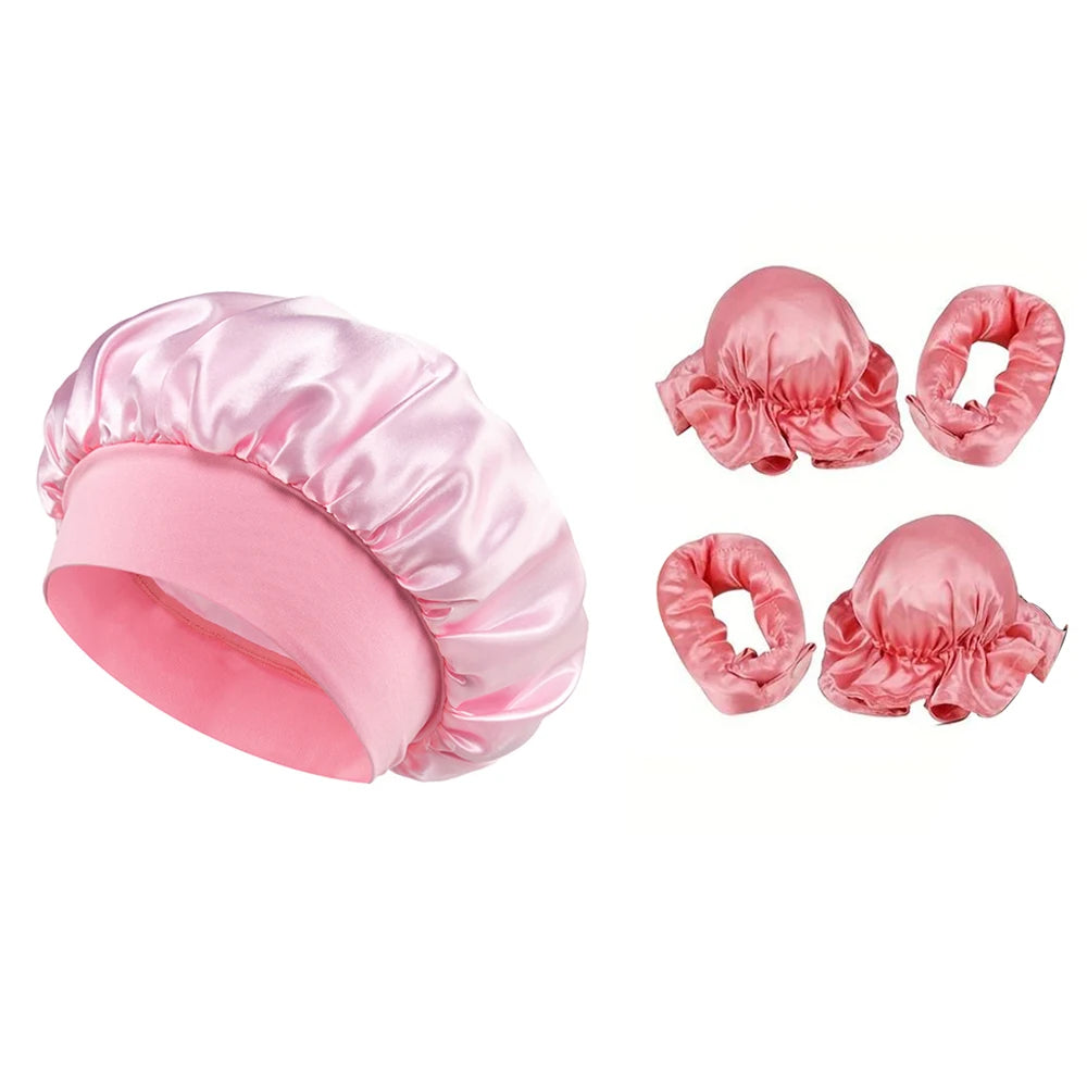 Heatless Hair Curler & Sleep Cap Set