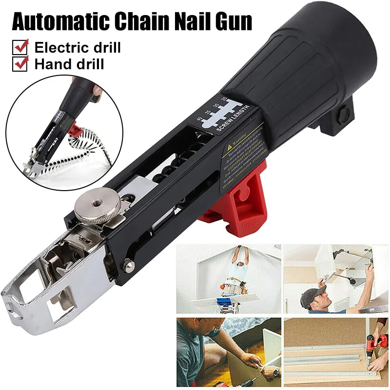 Electric Automatic Chain Nail Adapter Gun