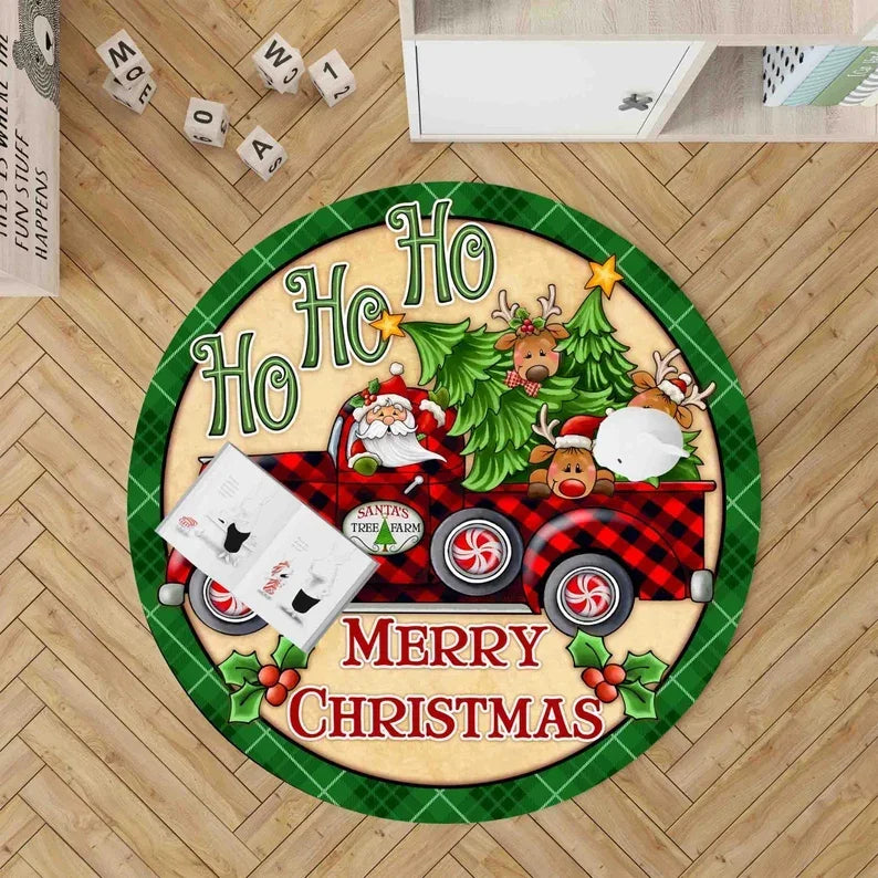 3D Christmas Santa Floor Mat