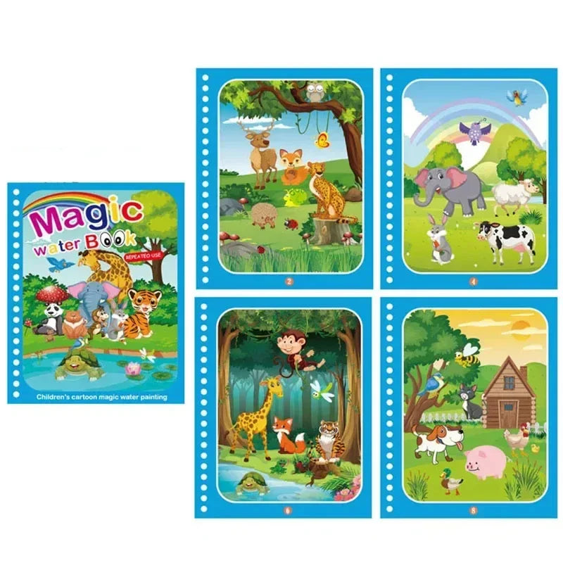 Kids Reusable Water coloring Book