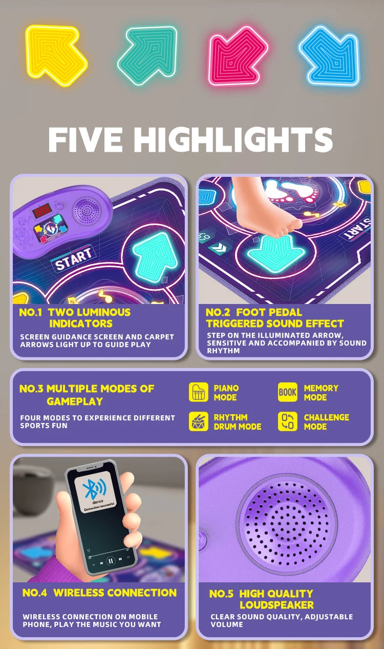 Kids Interactive Floor Music Mat