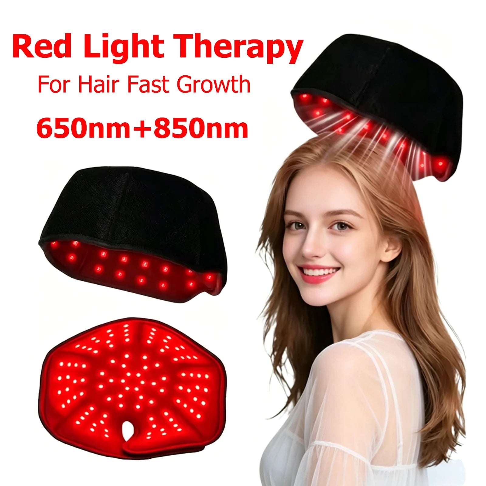 Anti Hair Loss Stress Relief LED Cap