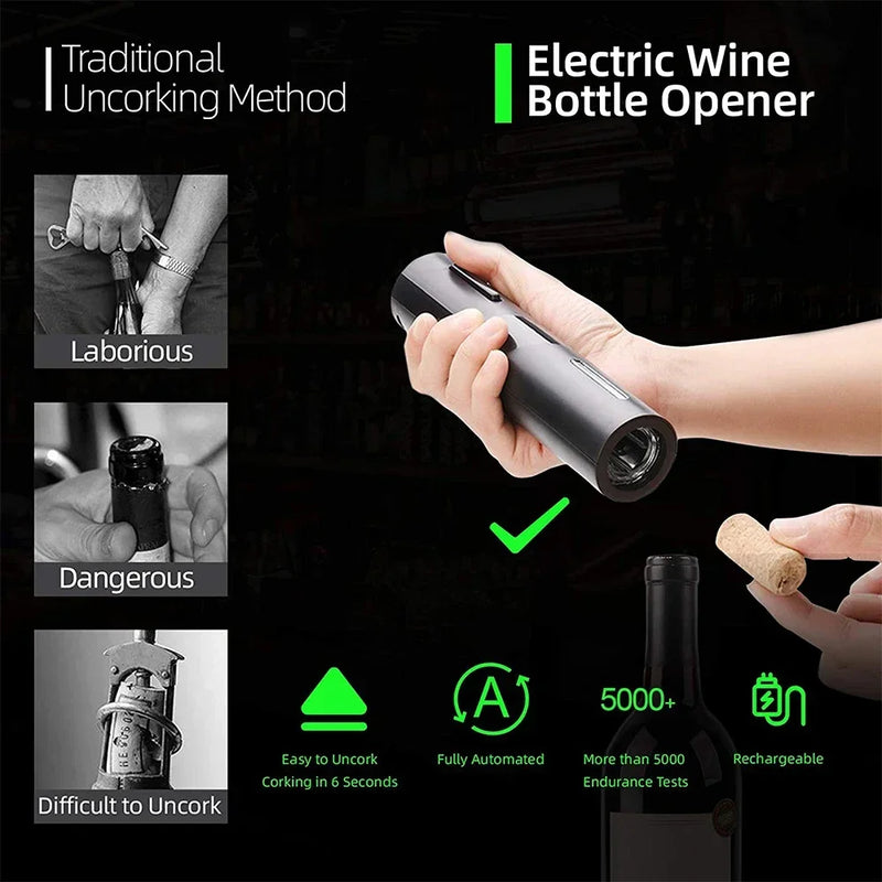 Rechargeable Electric Wine Bottle Opener