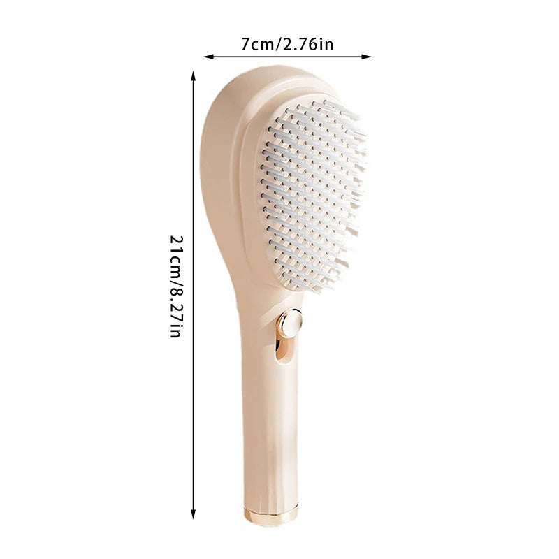 Retractable Self Cleaning Comb