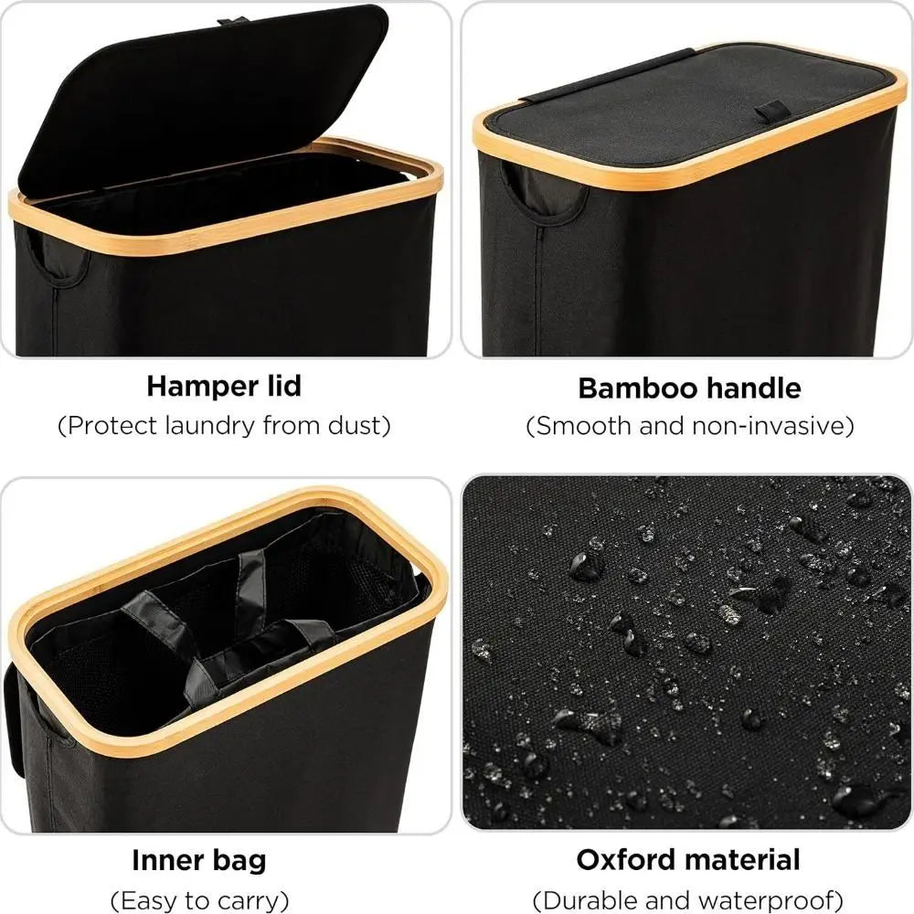 Collapsible Laundry Basket with Inner Bag