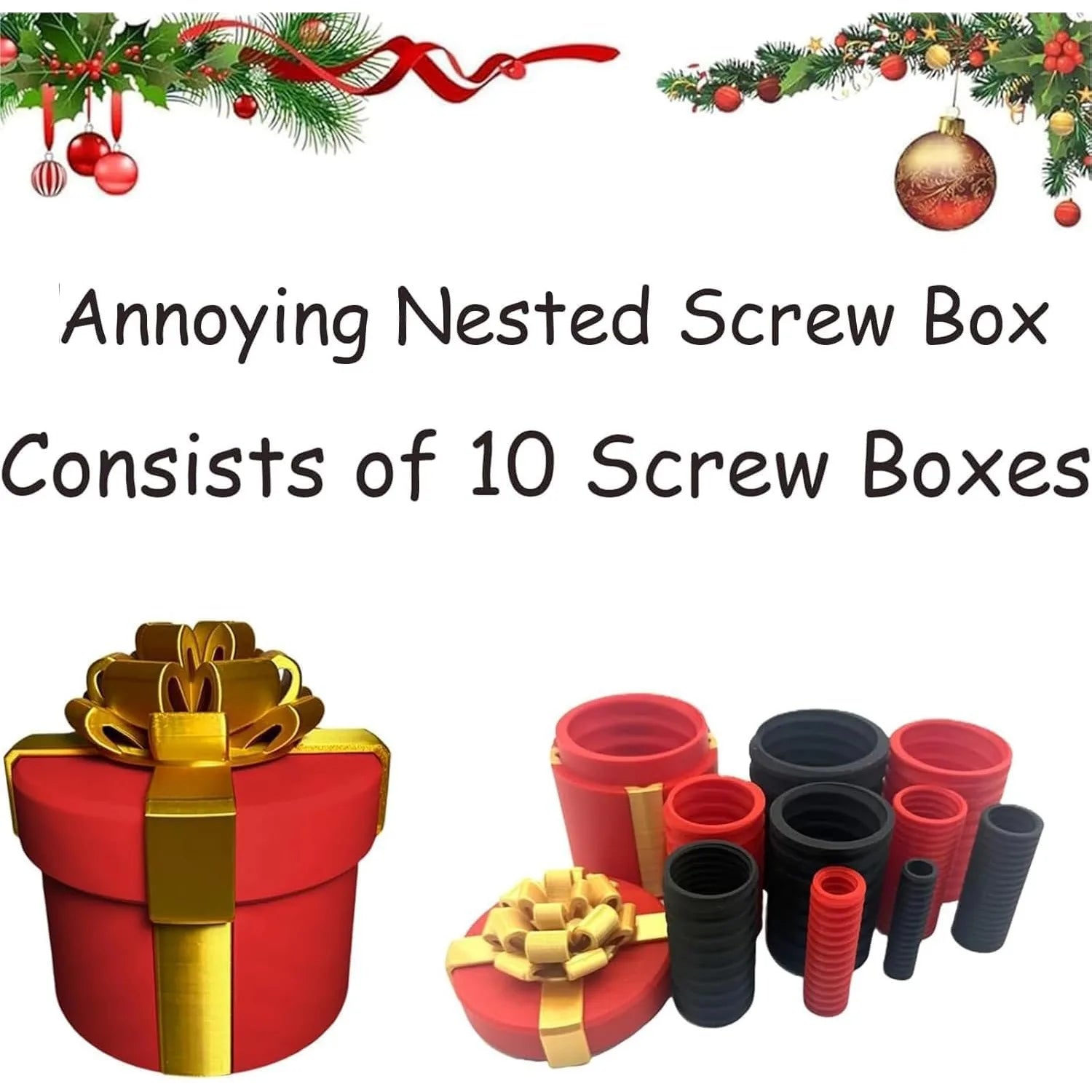 Nested Screw Money Prank Puzzle Box