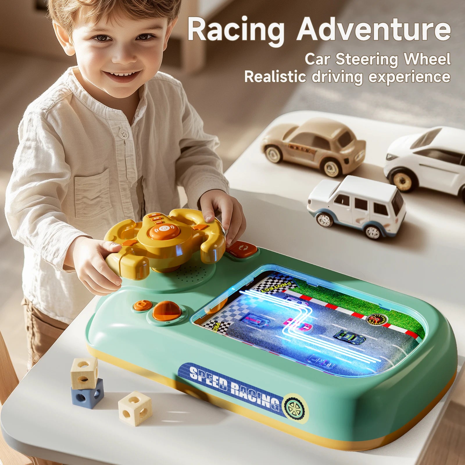 Kids Simulated Race Driving Toy