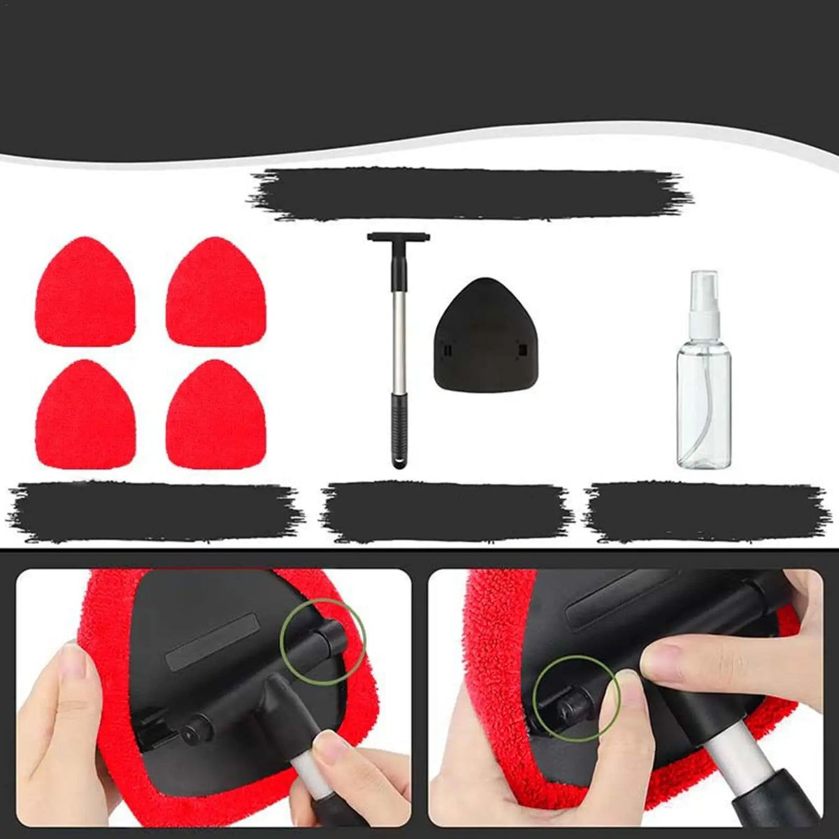 Car Telescopic Microfiber Windshield Cleaner