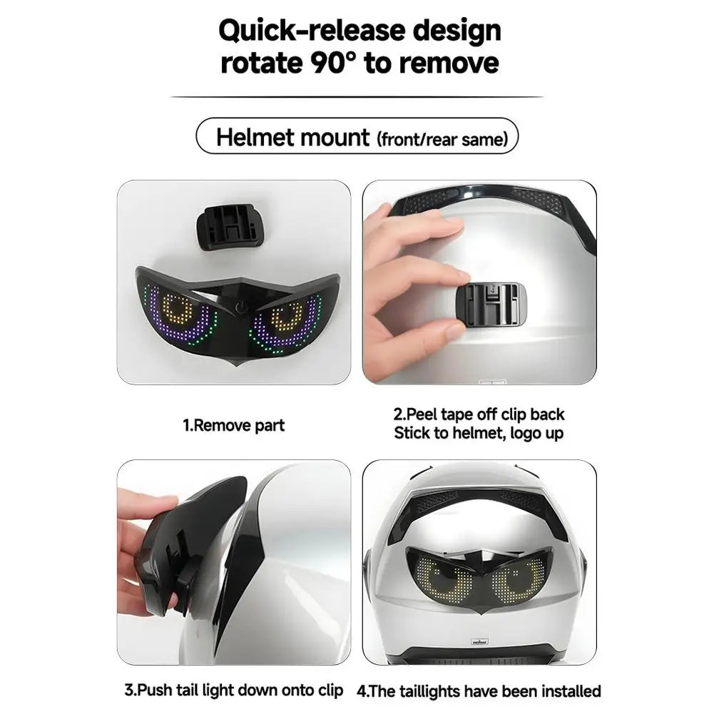 Motorcycle LED Helmet Display