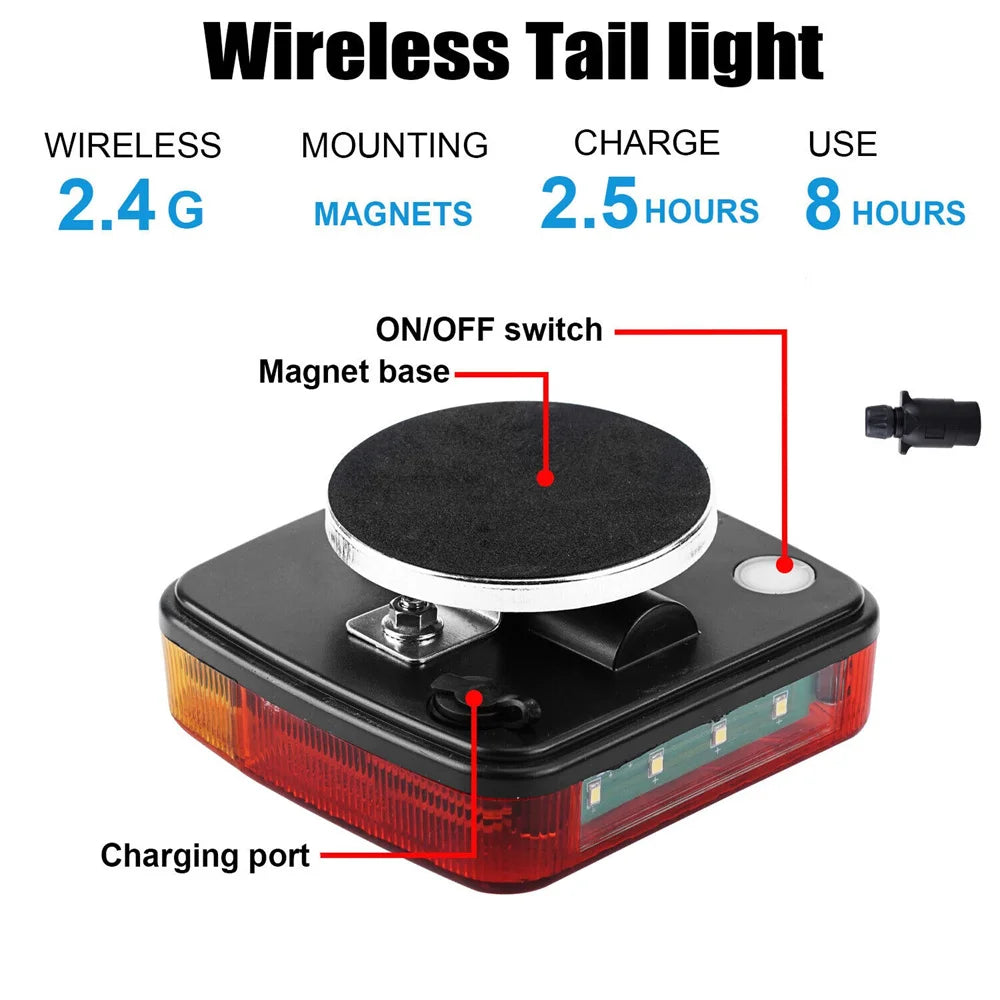 Magnetic Wireless LED Trailer Light 2PCS