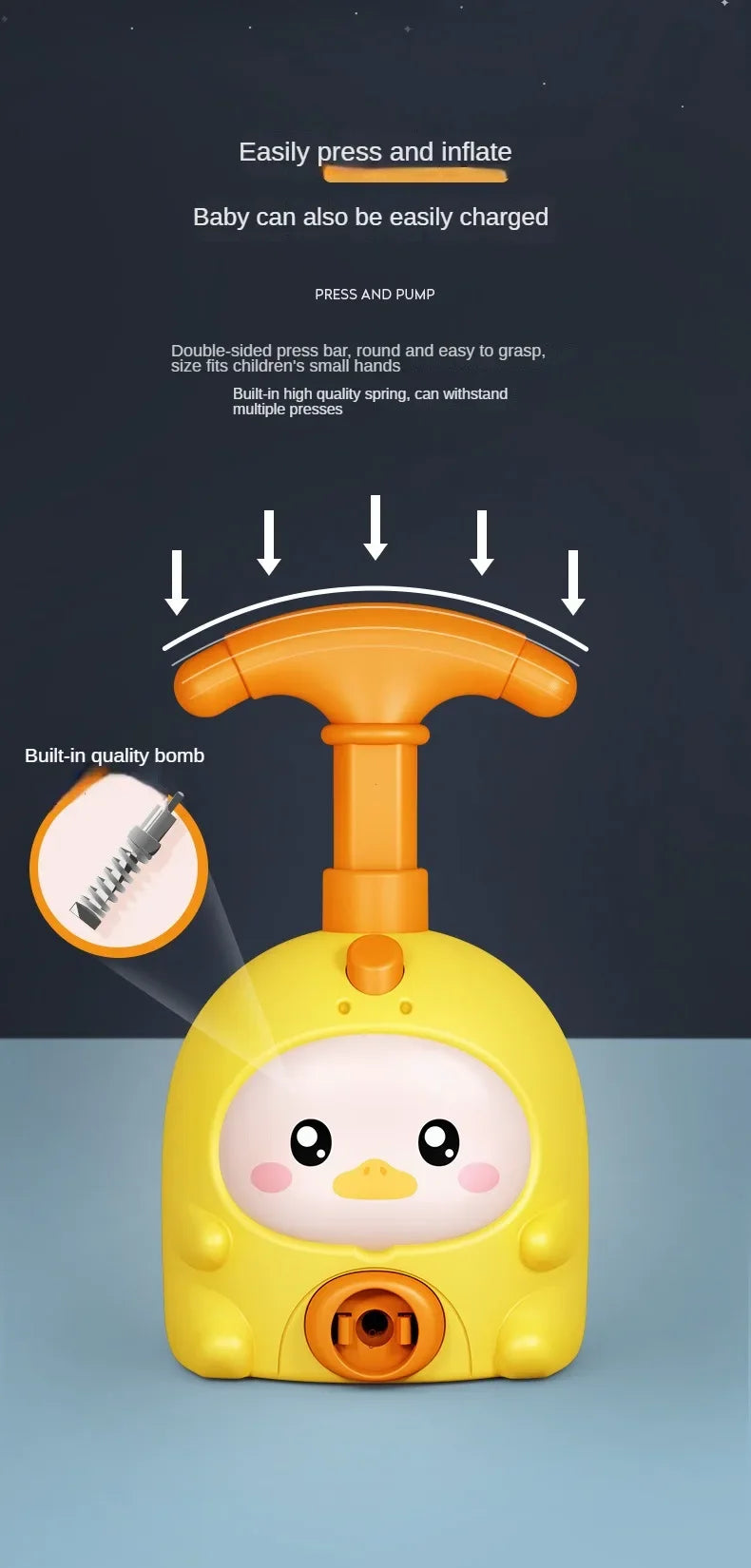 Kids Balloon Rocket Launcher Toy