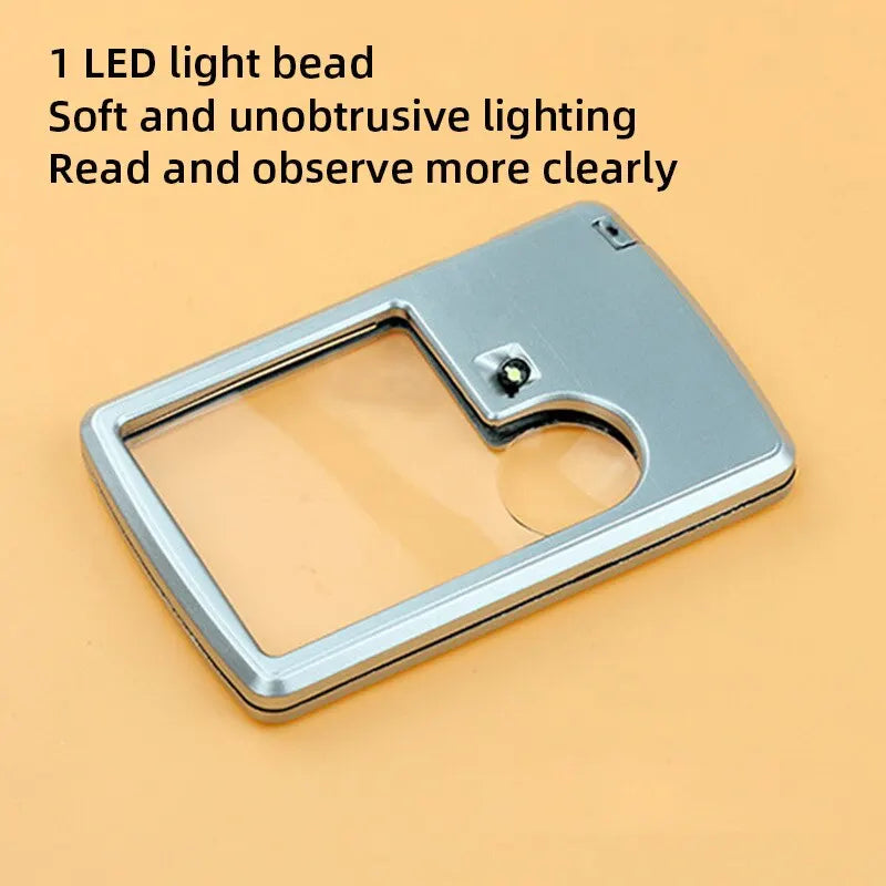 Ultra Thin Magnifying Glass with Led Light