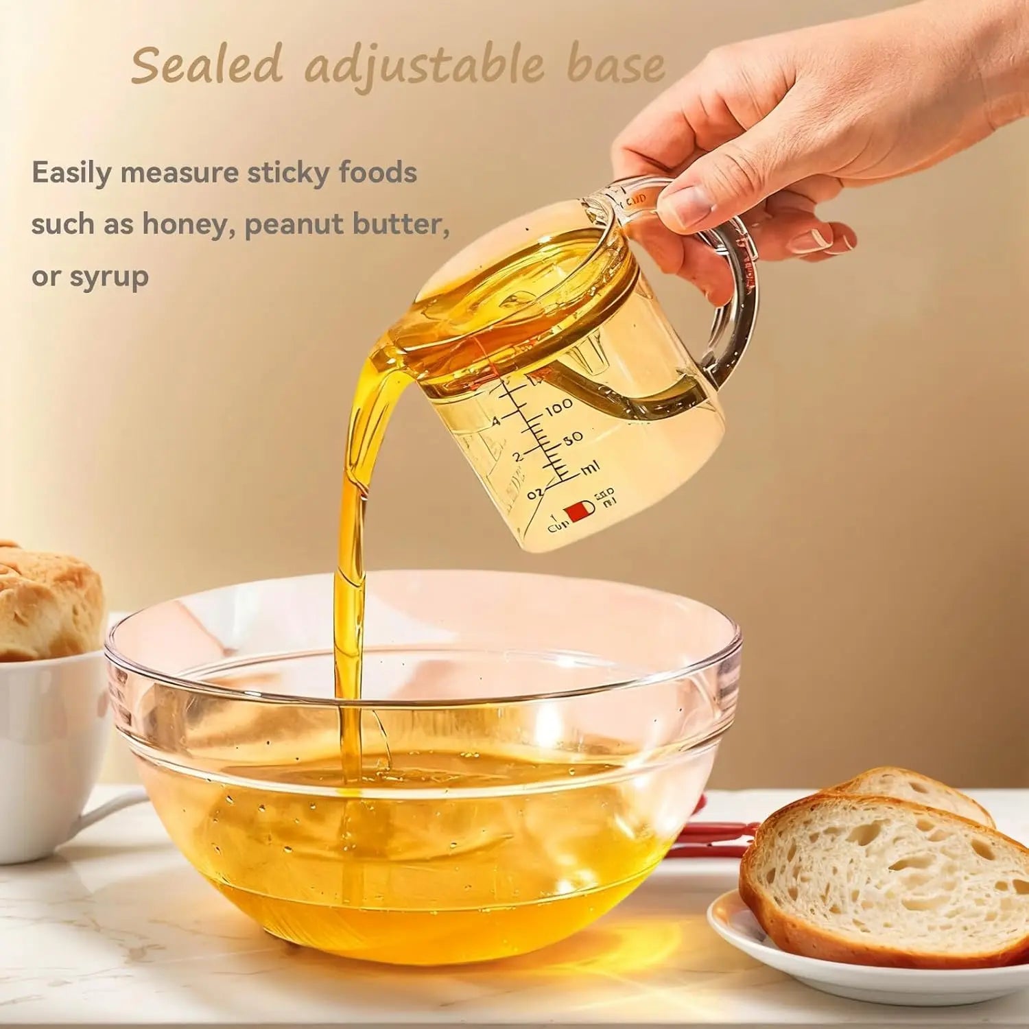4-IN-1 Adjustable Measuring Cup