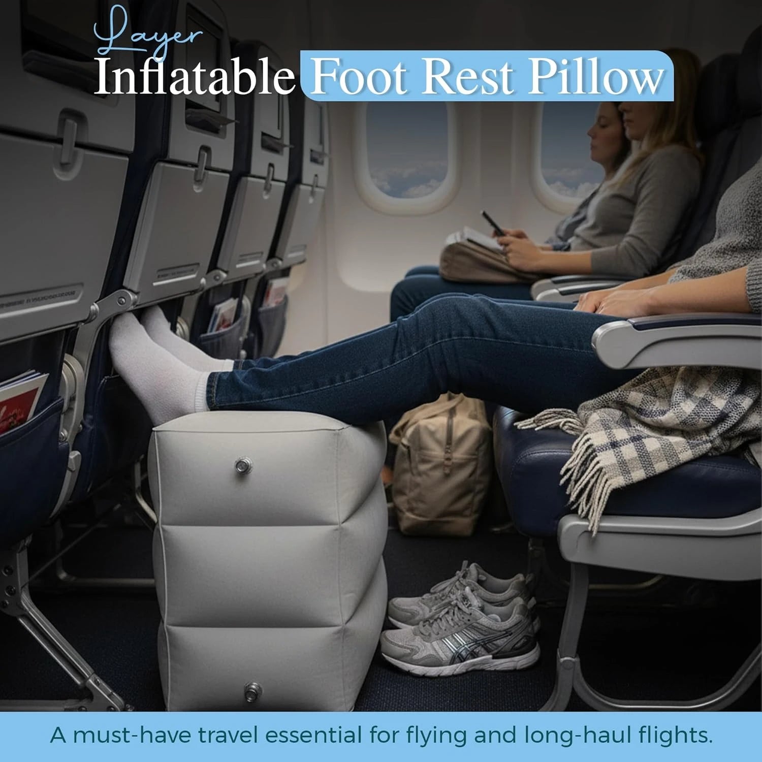 Inflatable Foot Rest Pillow