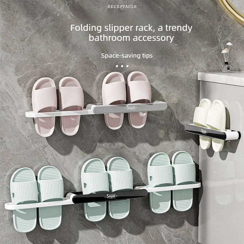 3 in 1 Wall Mounted Slipper Rack