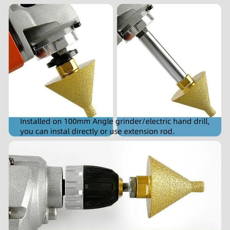 Tapered Engraving Diamond Drill Bit