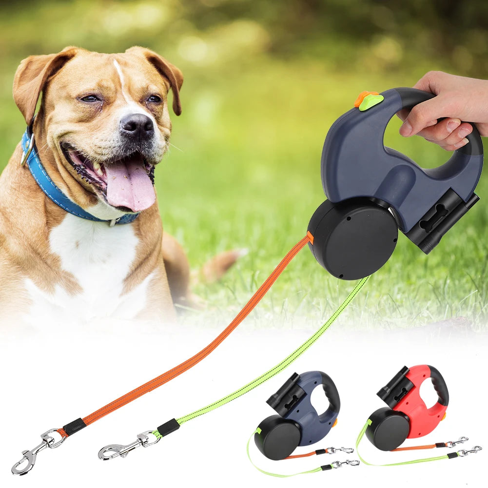 Dual Retractable Dog Leash
