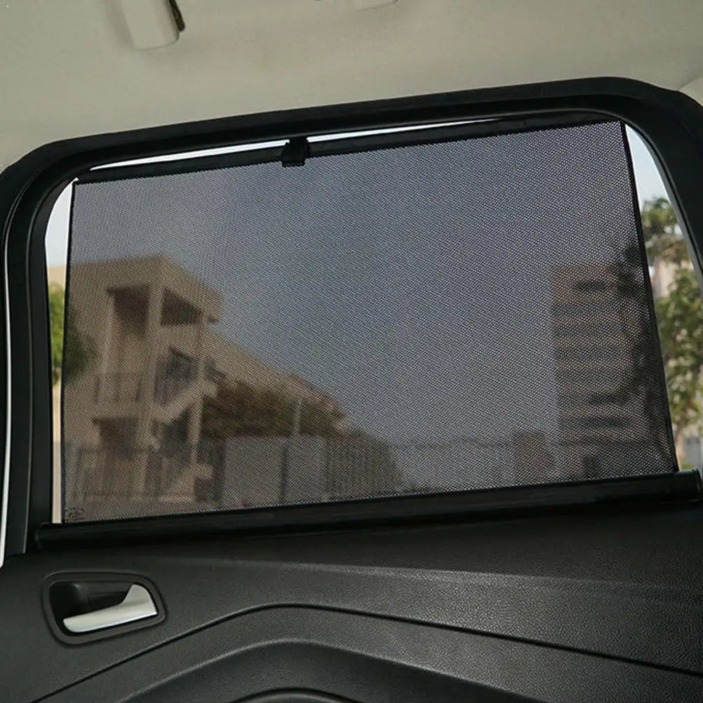 Automatic Retractable Car Window Sunshade Curtain